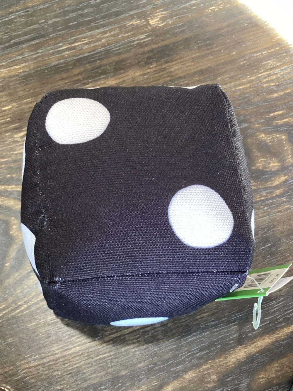 kate spade Art Dots Black and White Polka Dot Pet Chew Toy